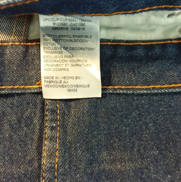 Men's Dickie's Blue Jeans Size 38x32 - Picture 5 of 6